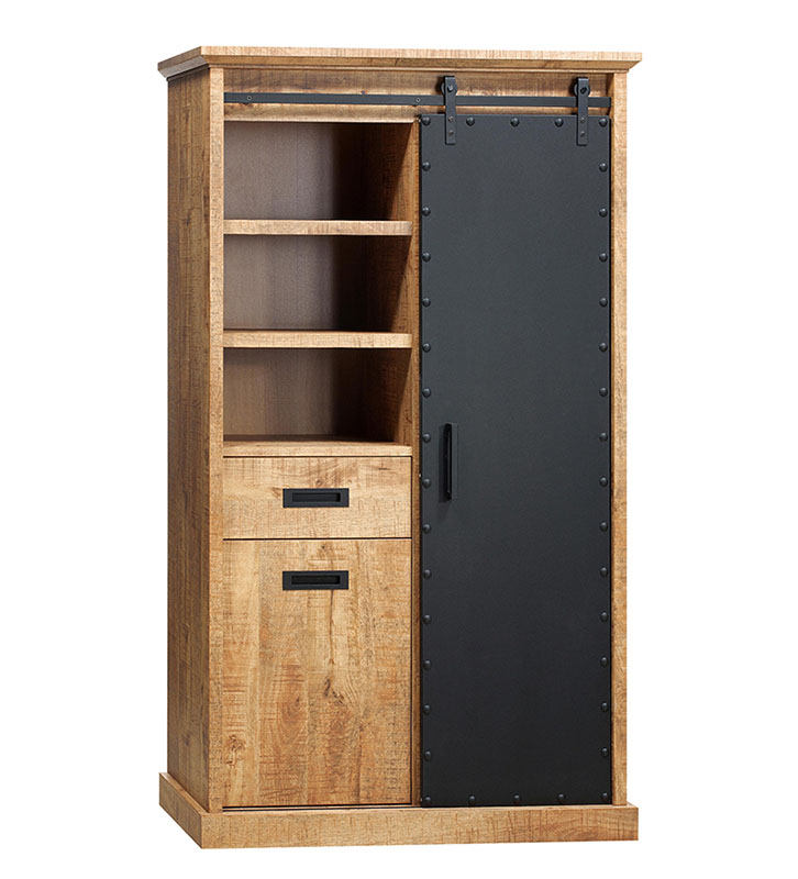 industriele woonkamerset lincoln kast