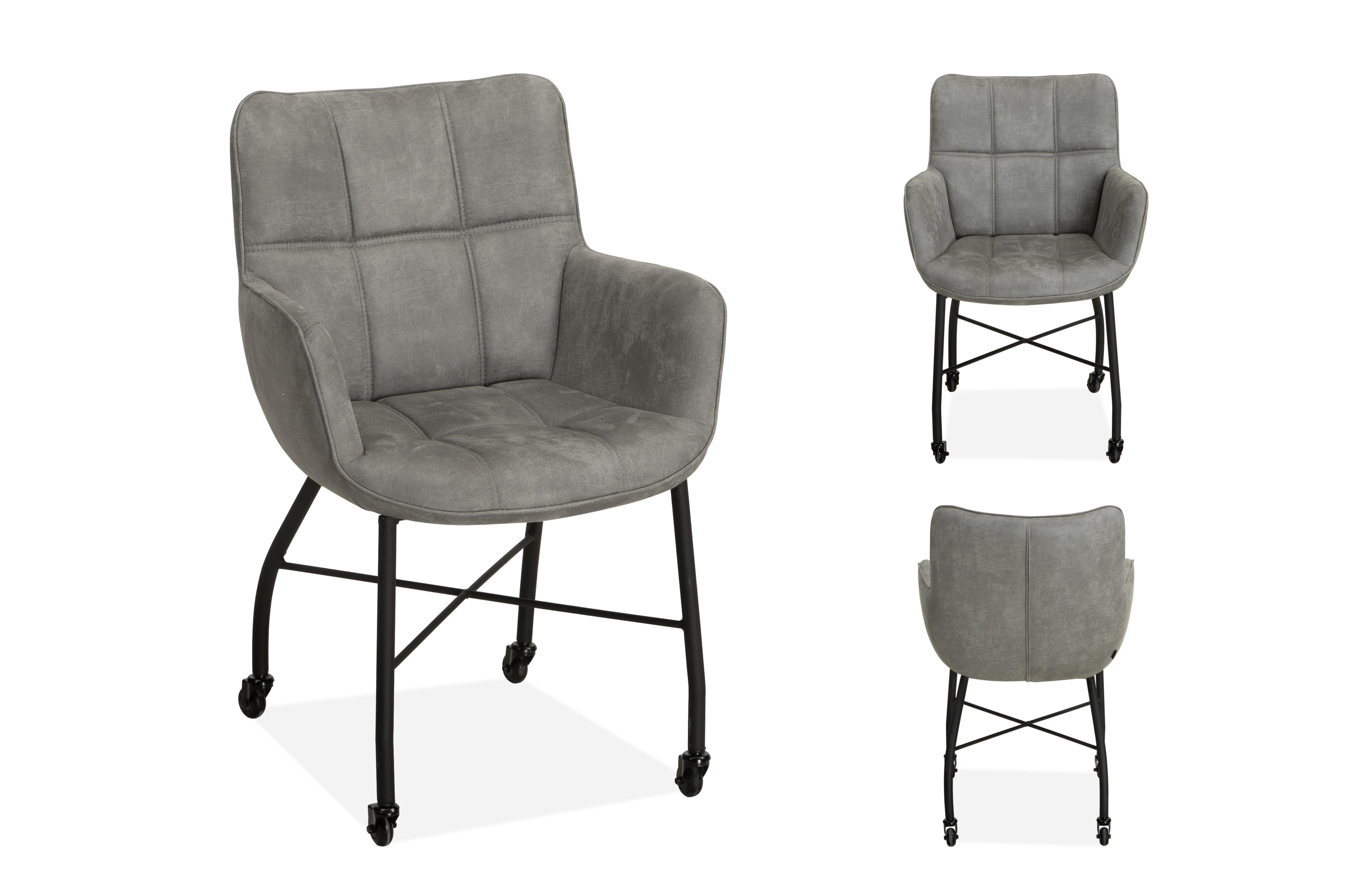 Eetkamerfauteuil Meau chicago grey